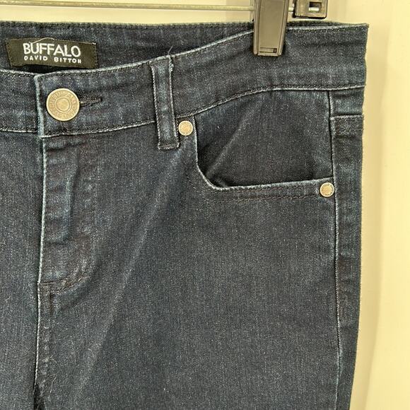 Buffalo David Bitton Francesca Mid-Rise Skinny Stretch Dark Wash Jeans Size 6 - Picture 7 of 16